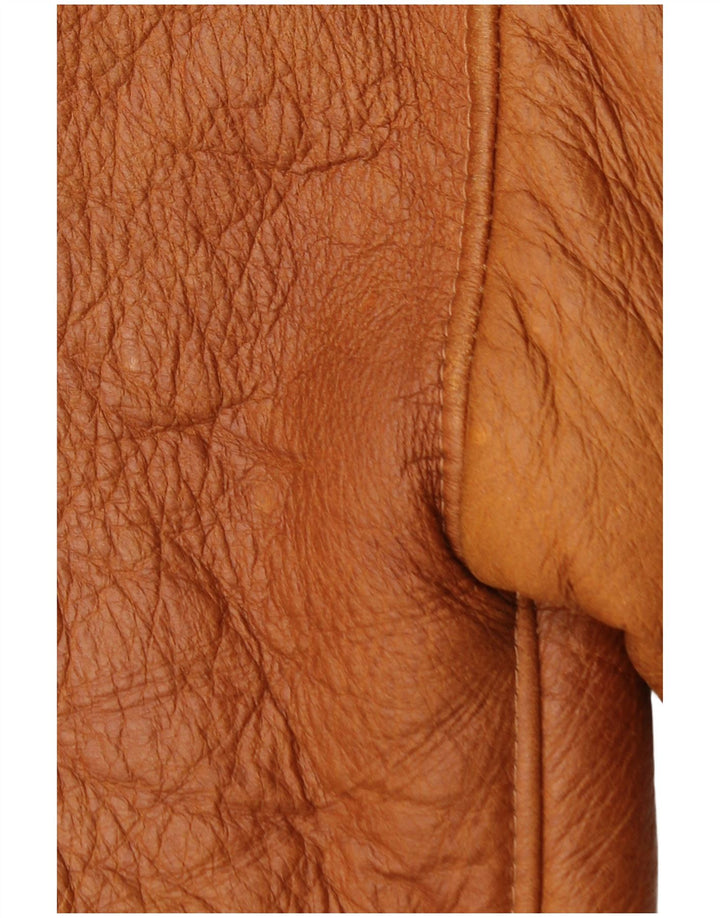 Anfor Chaqueta De Piel De Oveja Mujer IT 44 Piel De Oveja Marrón Medio