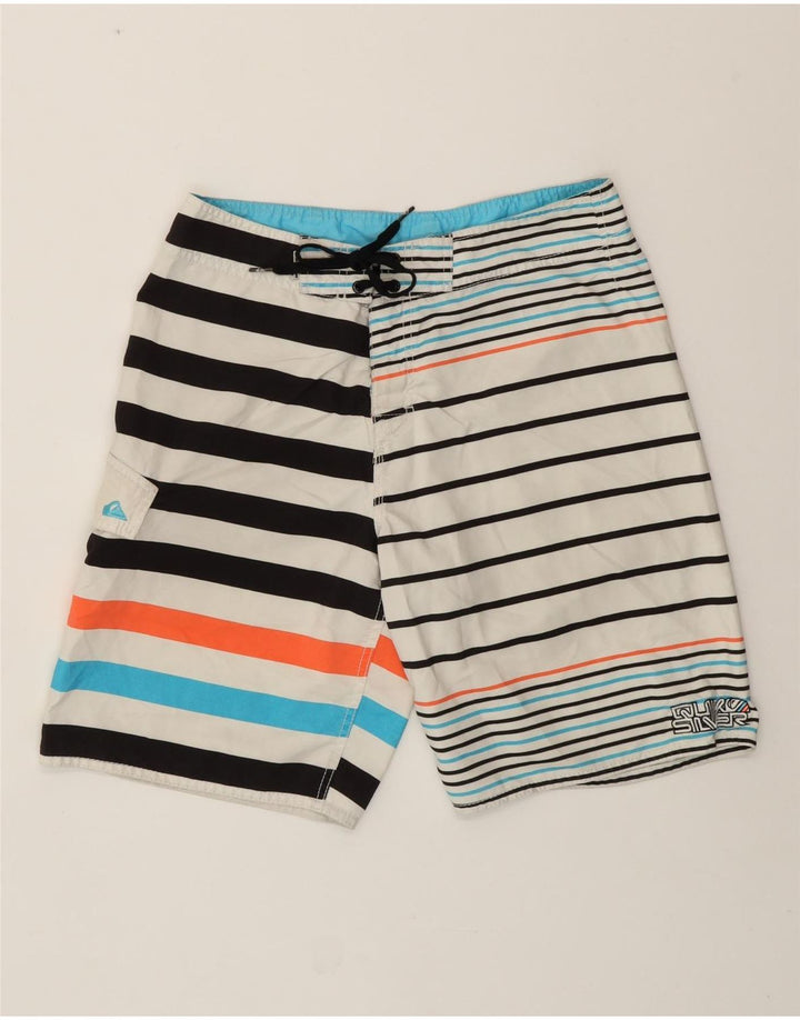 QUIKSILVER Bañador Hombre Mediano Rayas Blancas