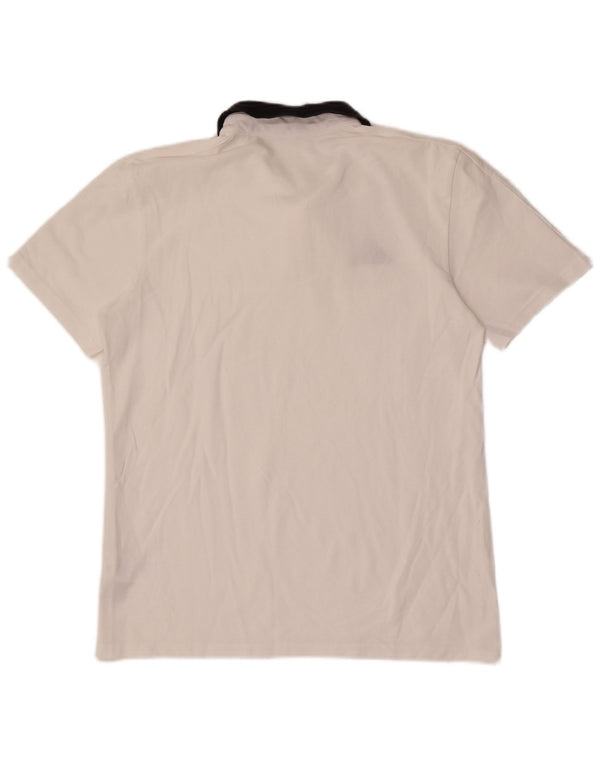 Polo Adidas Hombre Grande Blanco Algodón