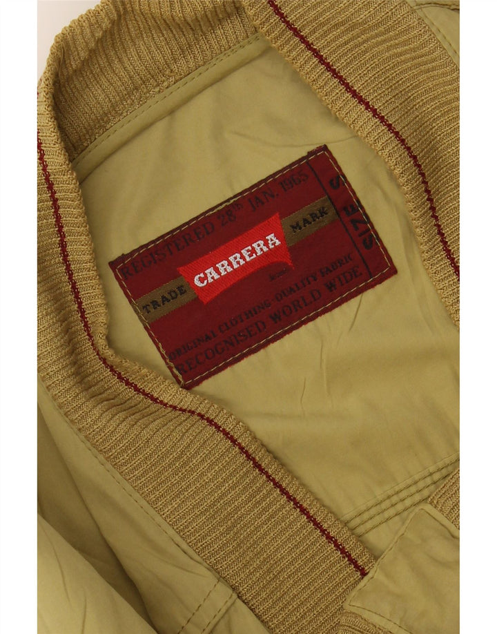 CARRERA Mens Loose Fit Bomber Jacket UK 36 Small Yellow Polyester Vintage Carrera and Second-Hand Carrera from Messina Hembry 