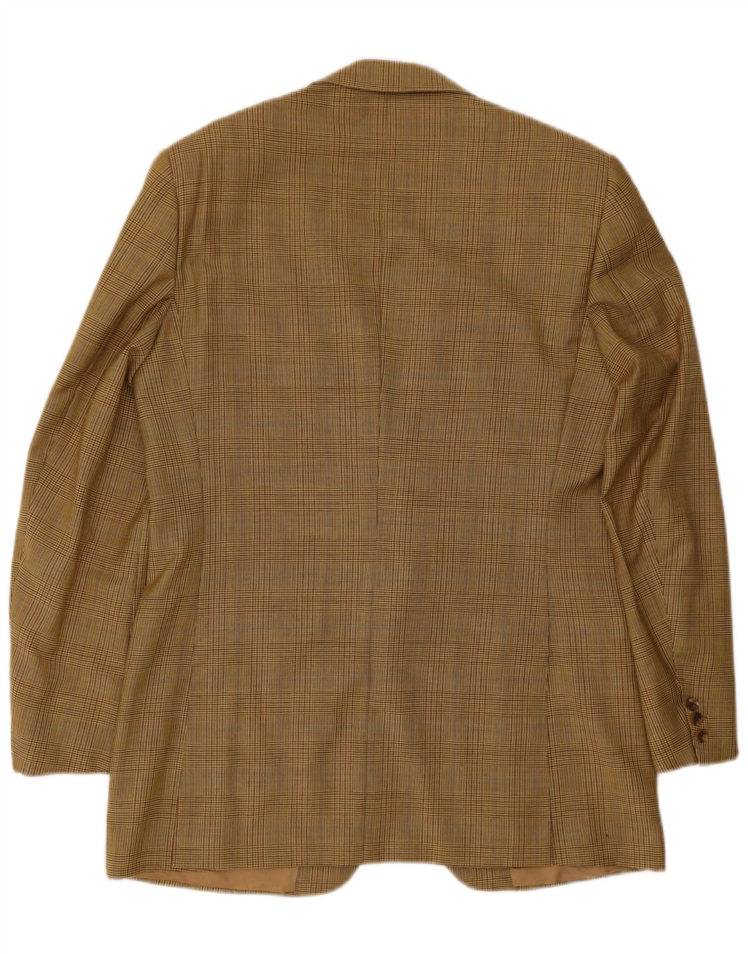Gieves & Hawkes Chaqueta tipo blazer de 2 botones para hombre UK 42 XL Lana de pata de gallo marrón