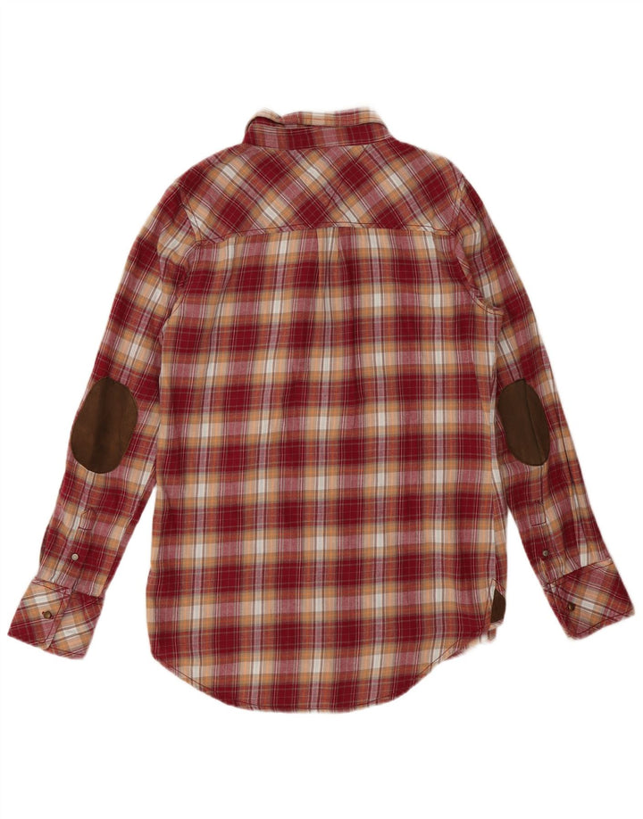 Tommy Hilfiger Camisa de franela tipo jersey para mujer UK 46 Algodón a cuadros rojos grandes