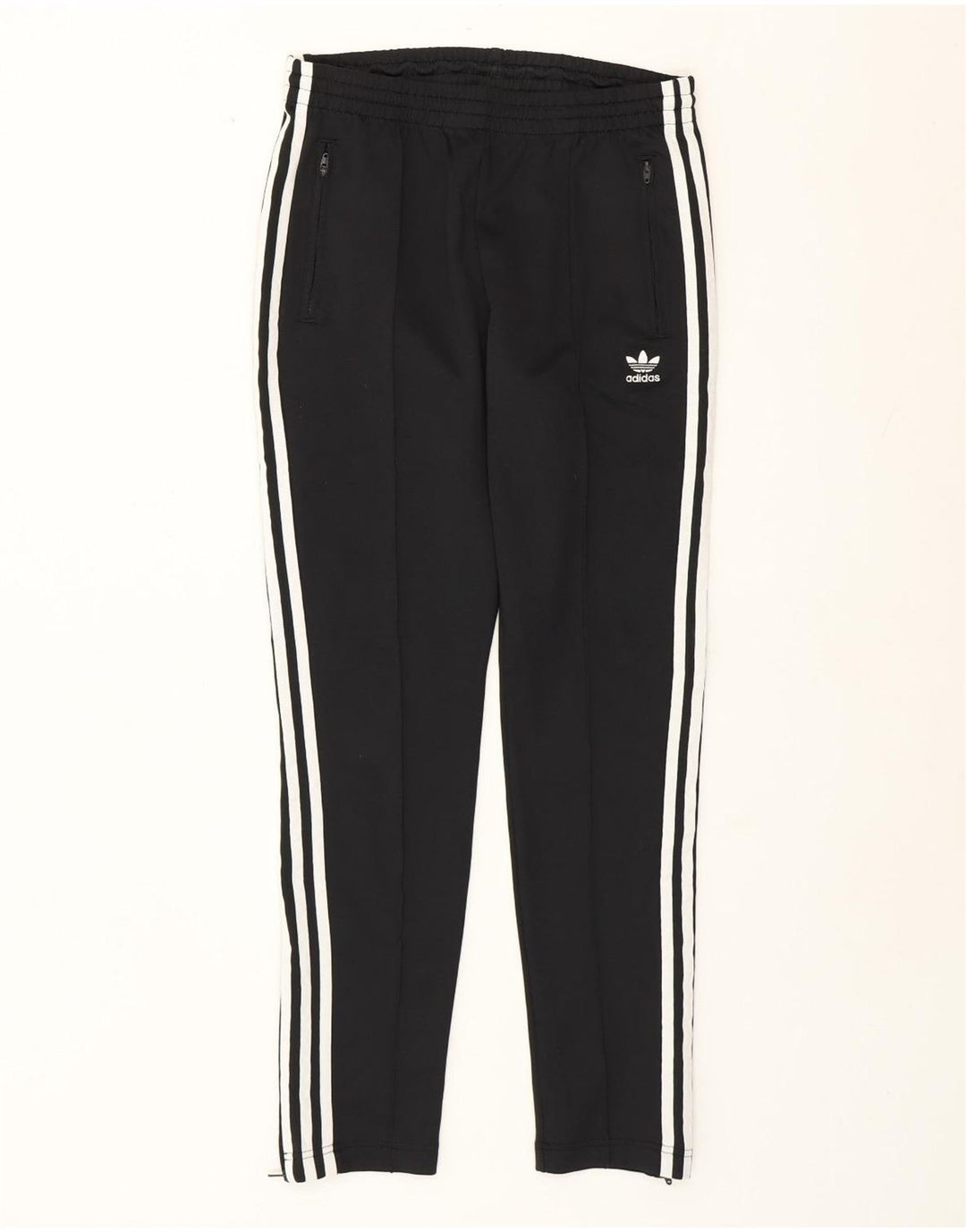 Adidas Pantalones de chándal para mujer UK 12 Medium Negro Poliéster