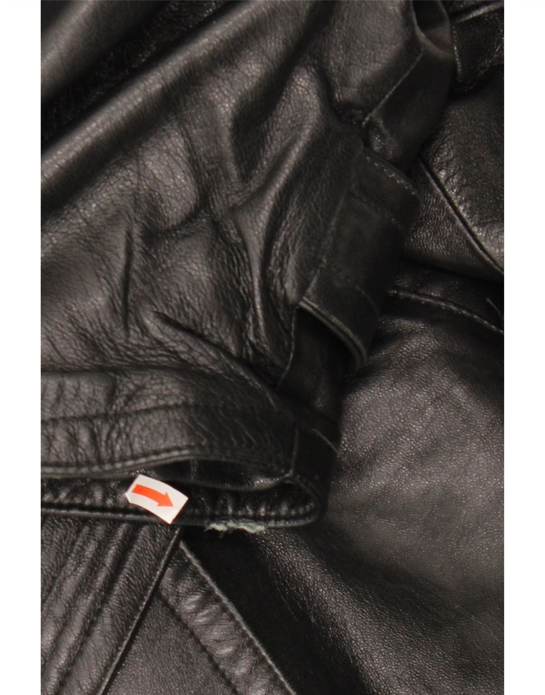 LAVORAZIONE ARTIGIANA Abrigo para Mujer UK 40 Medio Cuero Negro