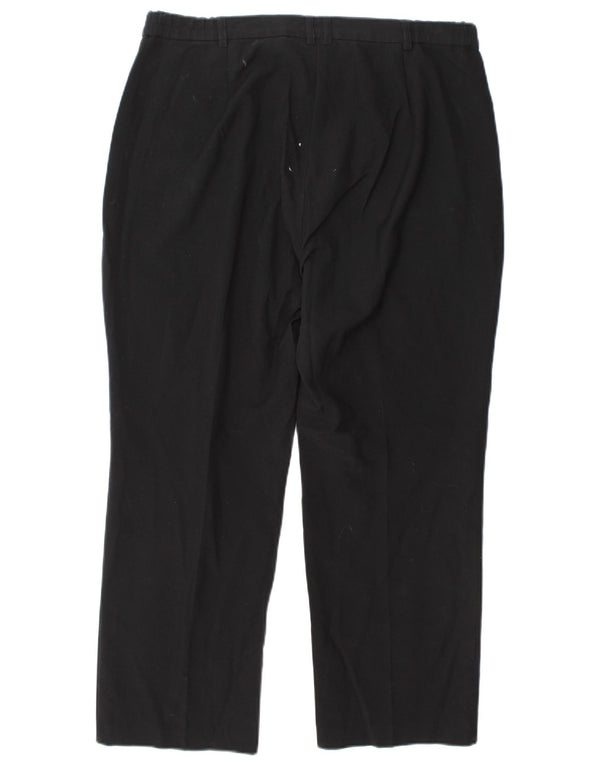 Marks & Spencer Pantalones Cortos Rectos para Mujer UK 44 Large W34 L26 Negro