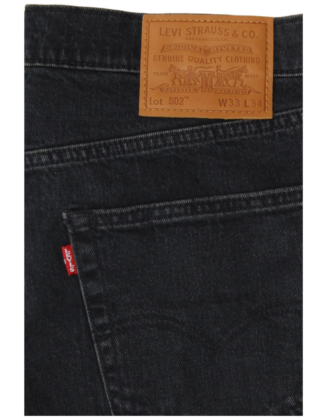 Vaqueros Levi's 502 Tapered para hombre W33 L31 Algodón azul marino