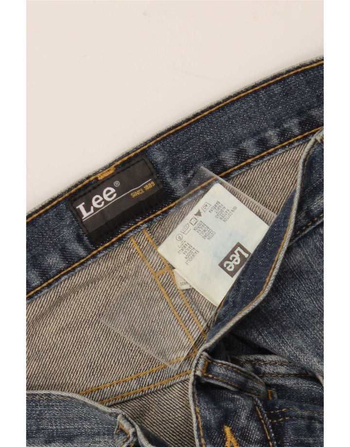 Vaqueros Lee Denver Capri para Mujer W32 L20 Algodón Azul
