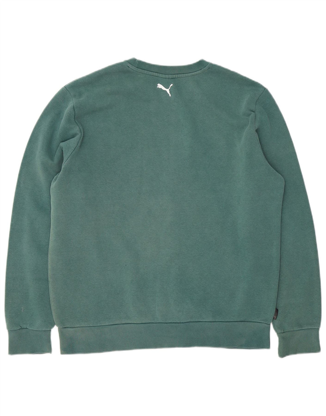 Puma Hombre Sudadera Gráfica Jumper Grande Algodón Verde