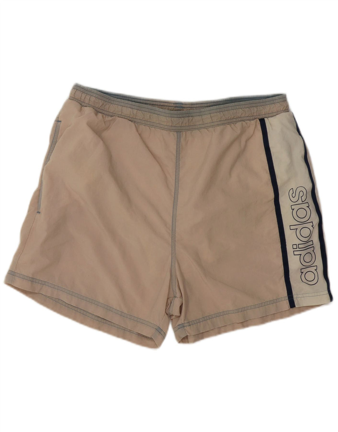 ADIDAS Pantalones cortos deportivos con gráficos para hombre Poliéster color beige grande