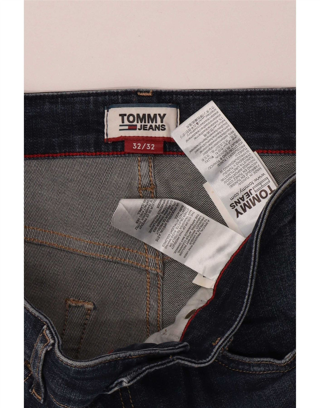 Tommy Hilfiger Vaqueros ajustados para hombre W32 L32 Algodón azul