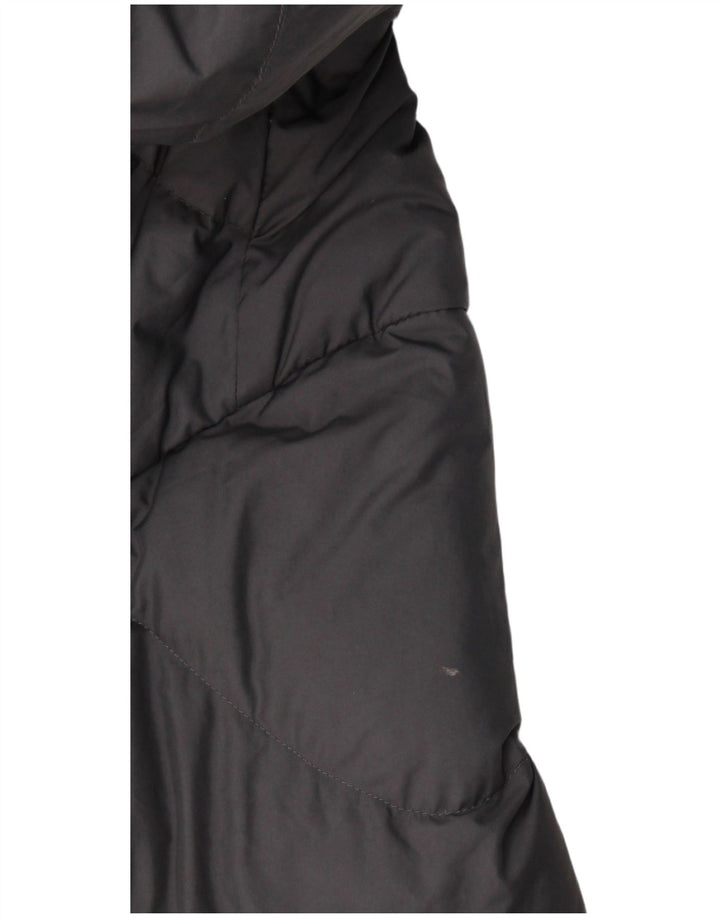 Jack Wolfskin Chaqueta acolchada con capucha estándar para mujer UK 46 Grande Gris