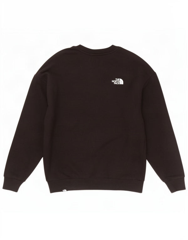 The North Face Sudadera gráfica para mujer Jumper UK 14 Mediano Algodón negro