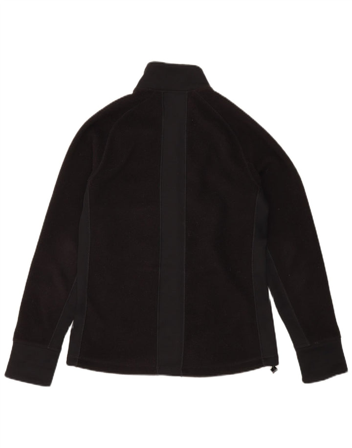 ASICS Chaqueta polar para mujer UK 10 Small Poliéster negro