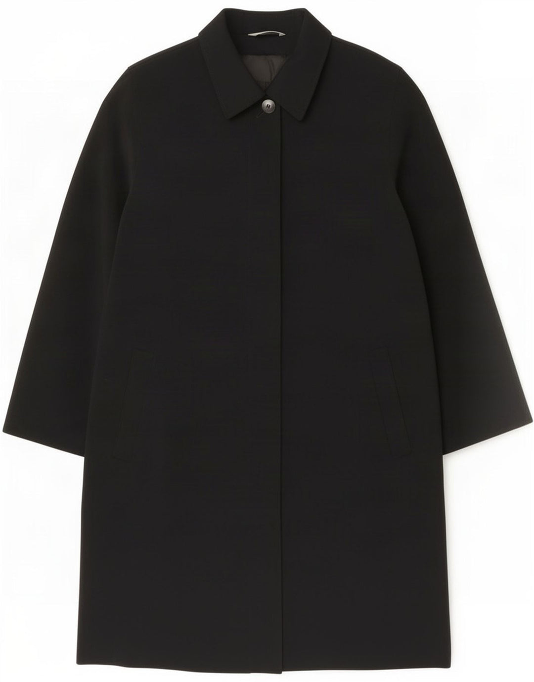 Marks & Spencer Abrigo de ajuste estándar para mujer UK 46 Grande Poliéster negro