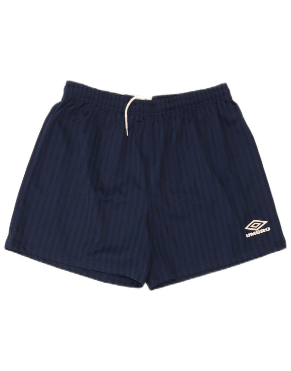 Pantalones cortos deportivos Umbro para hombre Poliéster a rayas azul marino mediano