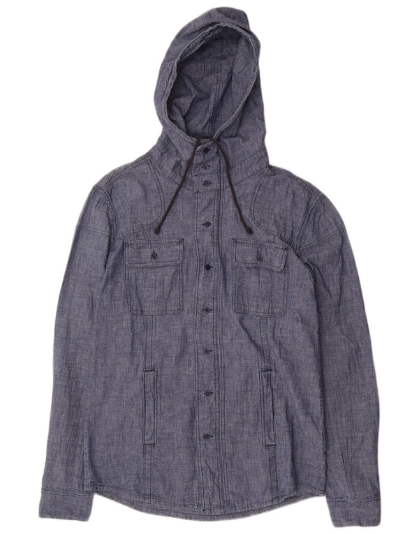 Calvin Klein Jeans Camisa con capucha para hombre XL Algodón azul