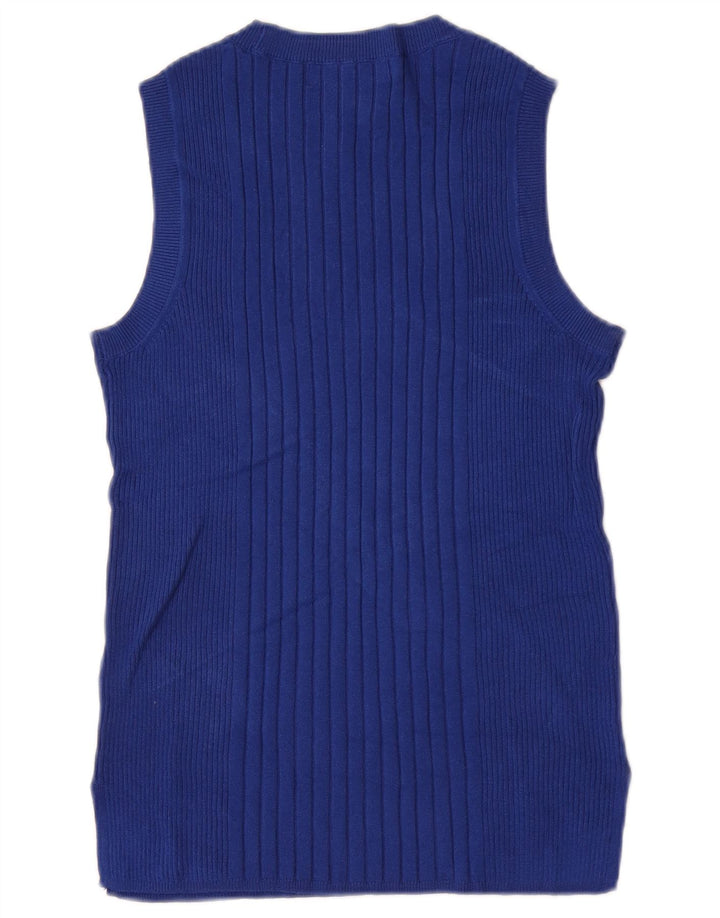 Marks & Spencer - Camiseta sin mangas para mujer, talla 40, viscosa azul mediana