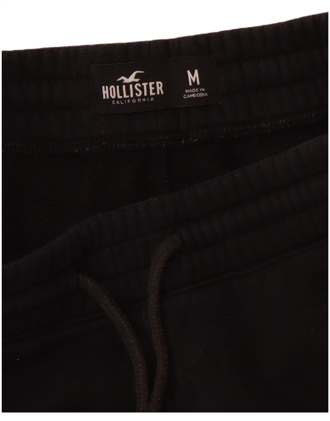 HOLLISTER Pantalón de Chándal Joggers Medium Negro Hombre