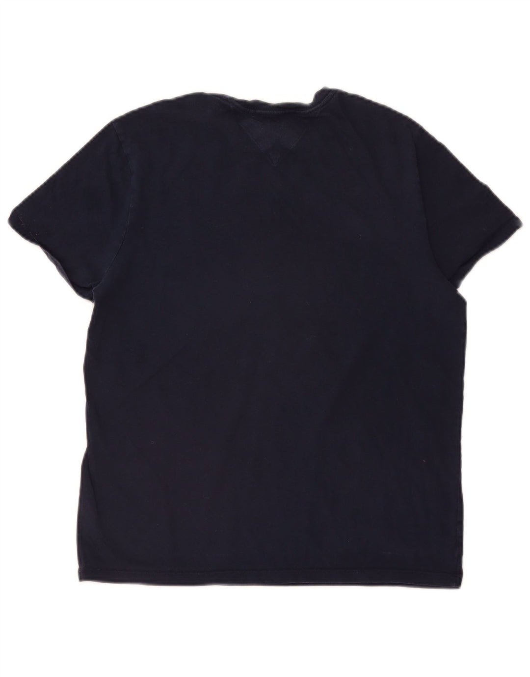 TOMMY HILFIGER Camiseta gráfica para hombre Top Small Azul marino Colorblock