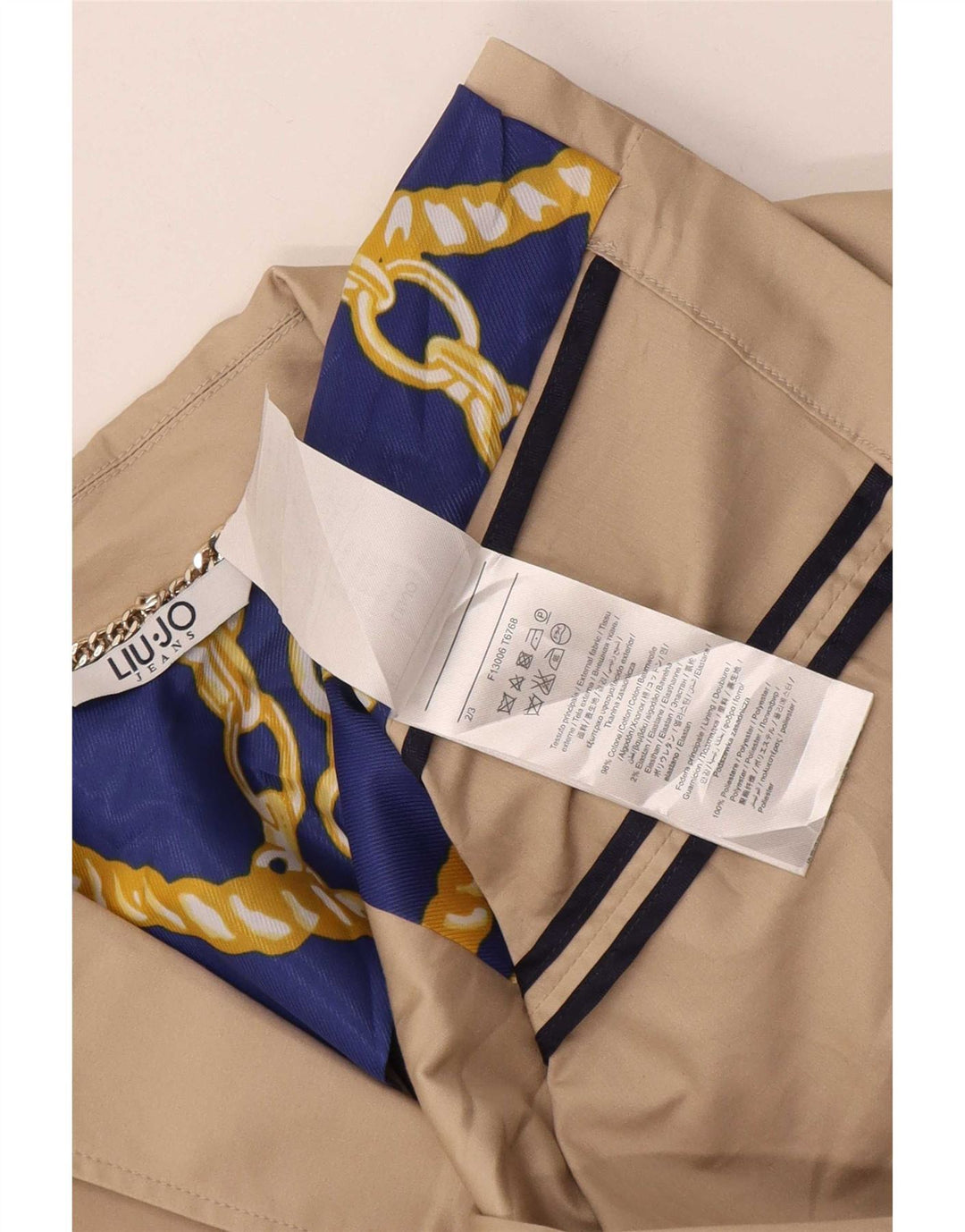 Chaqueta tipo blazer de 2 botones para mujer Liu Jo IT 42 Algodón beige medio