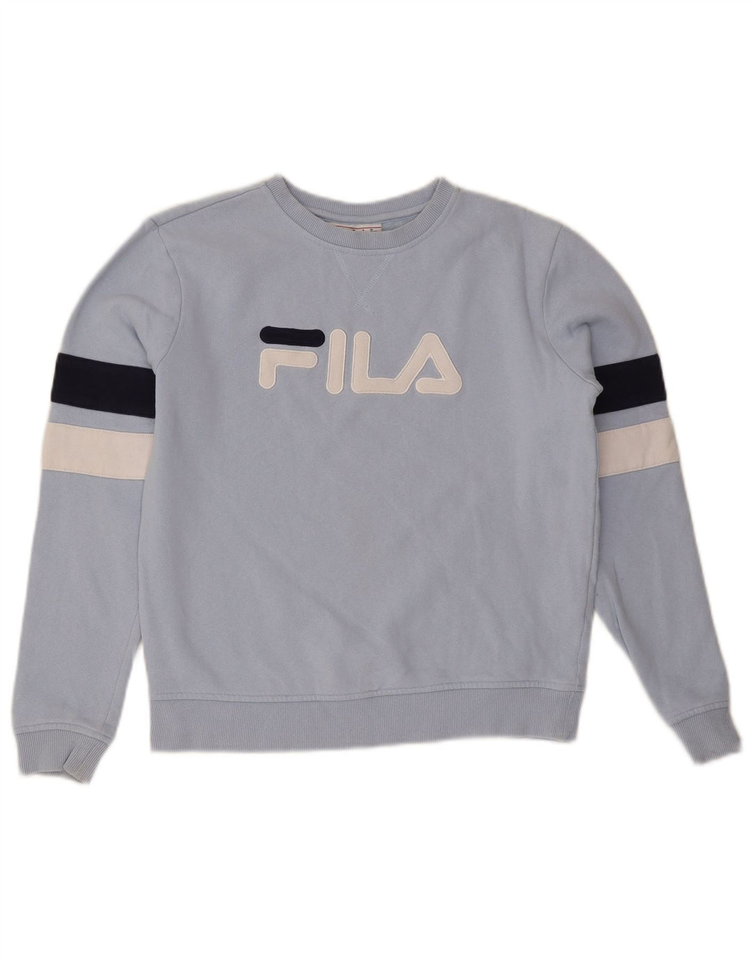 FILA Sudadera extragrande para mujer, talla 10, color azul pequeño