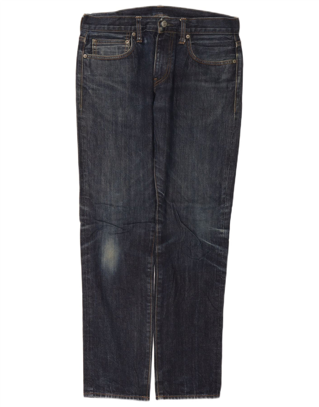 J. CREW Vaqueros rectos 770 para hombre W34 L30 Azul marino