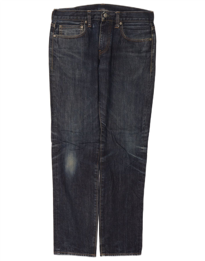J. CREW Vaqueros rectos 770 para hombre W34 L30 Azul marino