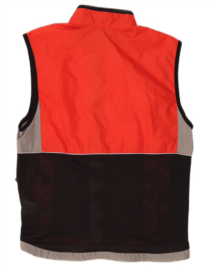 NIKE Chaqueta de chándal sin mangas para hombre, color naranja medio