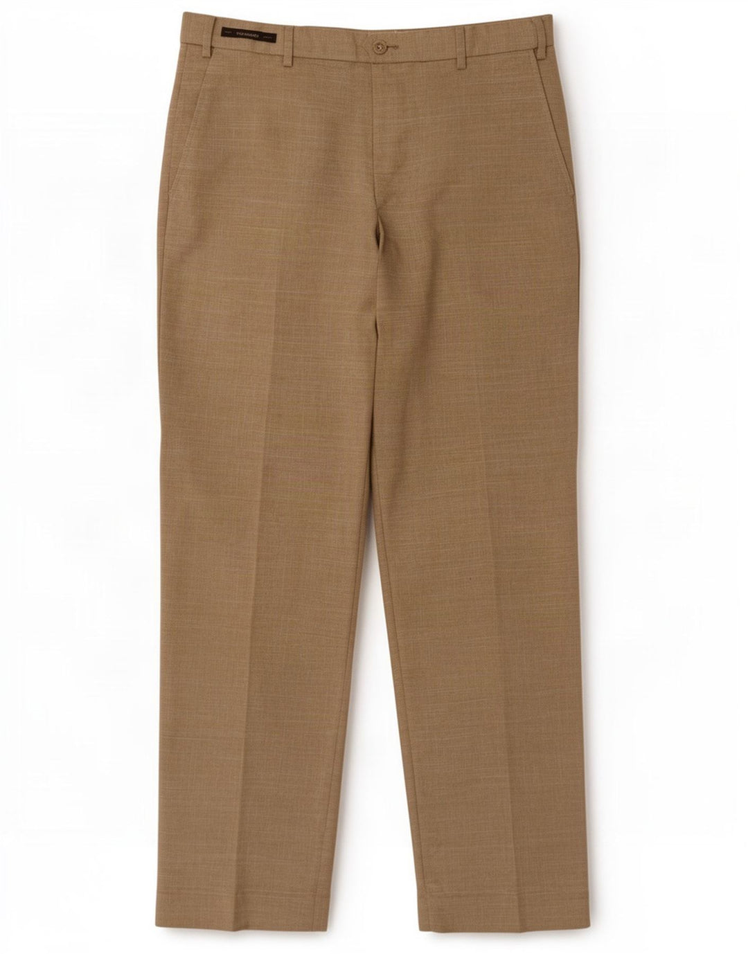 Marks & Spencer Pantalón de traje recto para hombre W32 L31 Poliéster beige