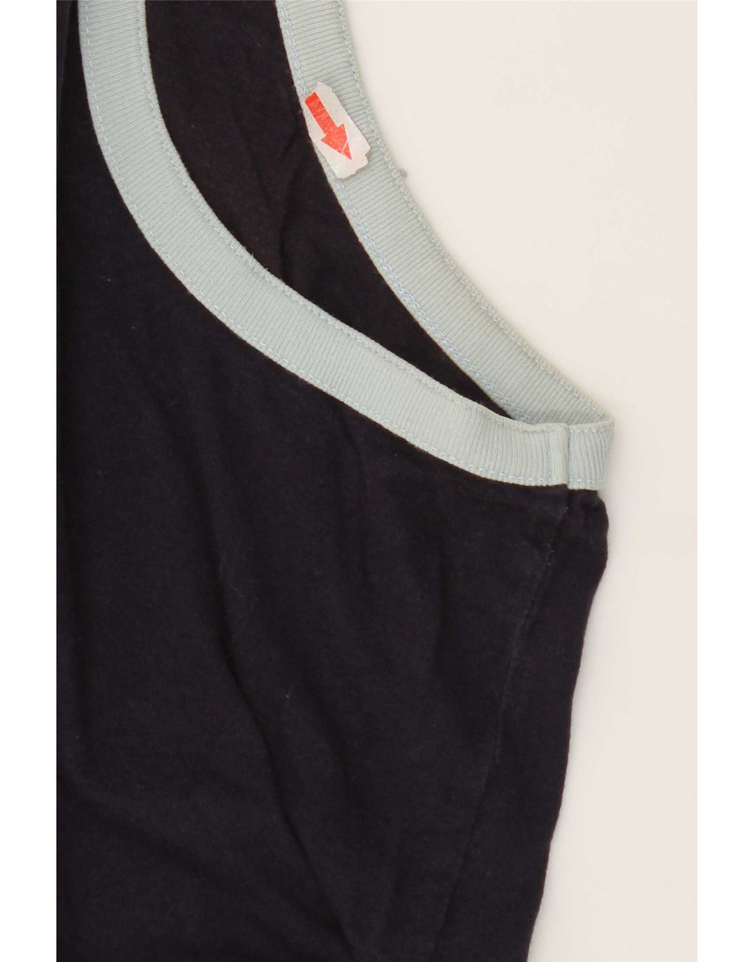 Puma Mujer Gráfico Chaleco Top UK 12 Medio Azul Marino