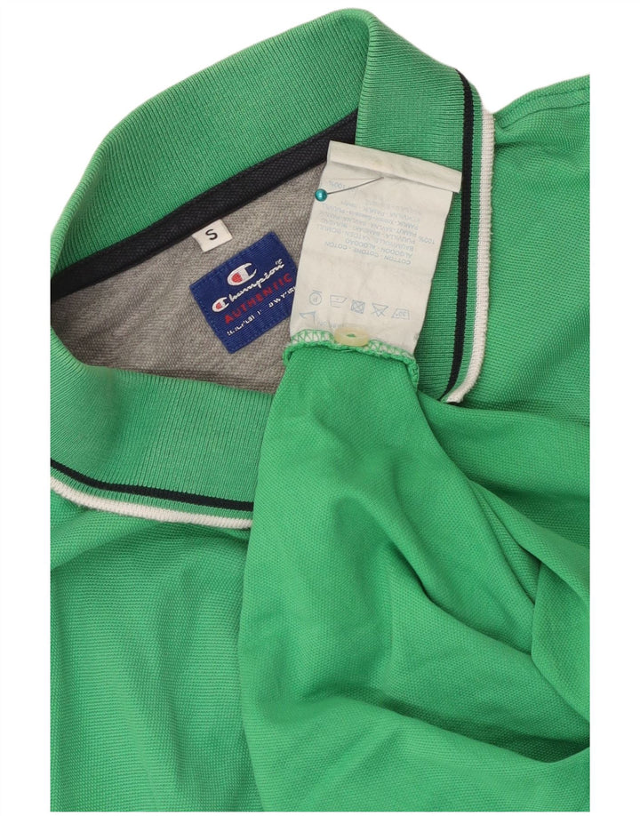Champion Polo Hombre Pequeño Algodón Verde
