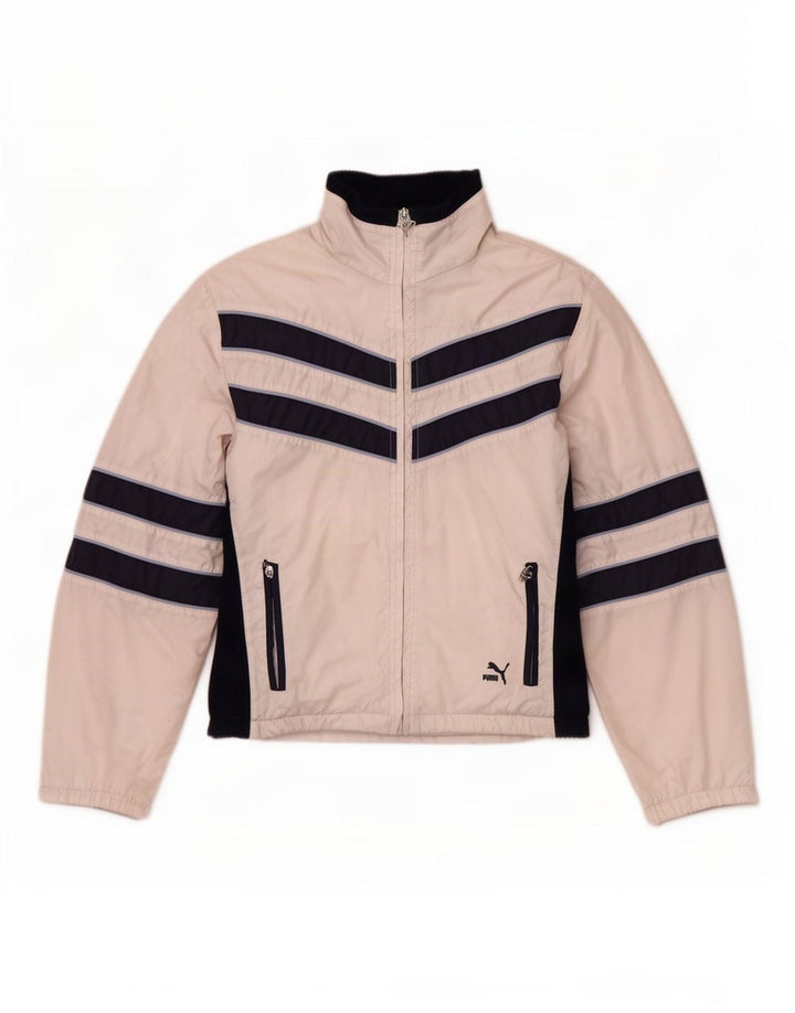 Puma Chaqueta de chándal para mujer UK 40 Medium White Colourblock