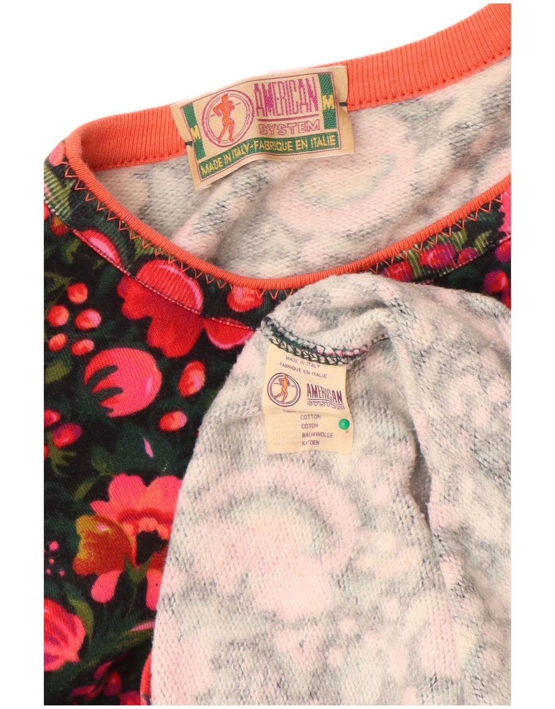 American System - Sudadera para mujer, talla 40, tamaño mediano, multicolor floral