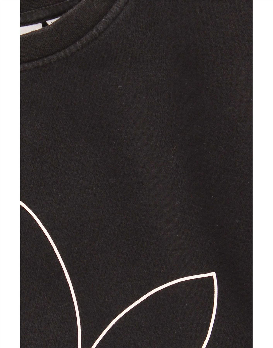 Adidas Hombre Sudadera Gráfica Jersey Pequeño Algodón Negro