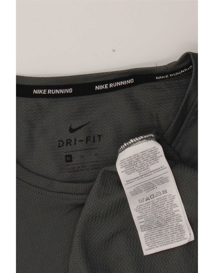 Camiseta Nike Dri Fit para hombre Top XL Gris Poliéster