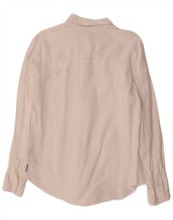 Armani Jeans Camisa extragrande para mujer UK 10 Small White