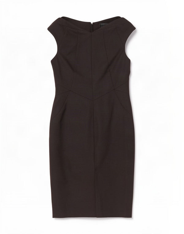 Next Vestido tubo sin mangas para mujer UK 40 Small Poliéster negro