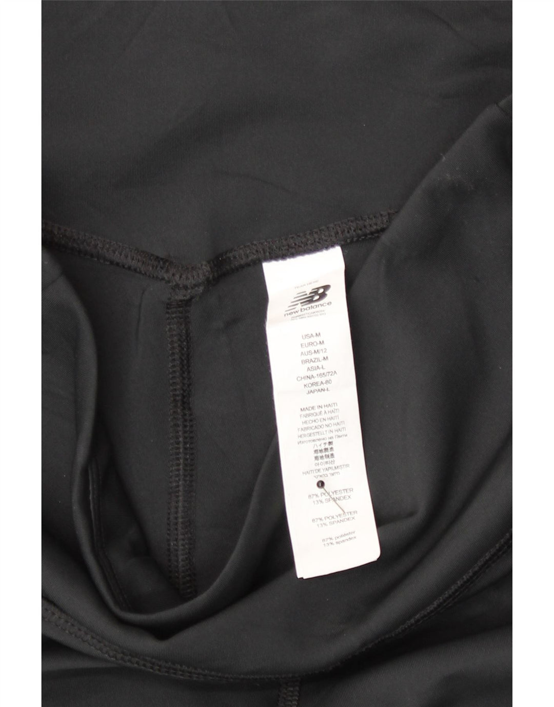 New Balance Leggings para mujer UK 12 Mediano Negro Poliéster