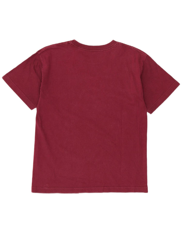 Vans Camiseta gráfica para mujer Top UK 44 Large Borgoña Algodón