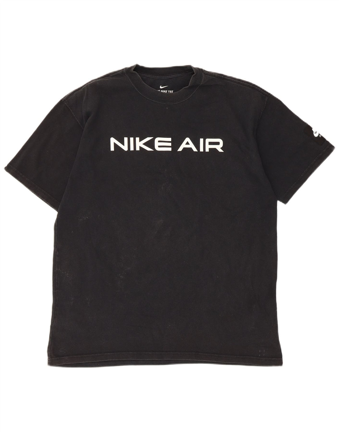 Nike Camiseta gráfica para hombre Top mediano de algodón negro