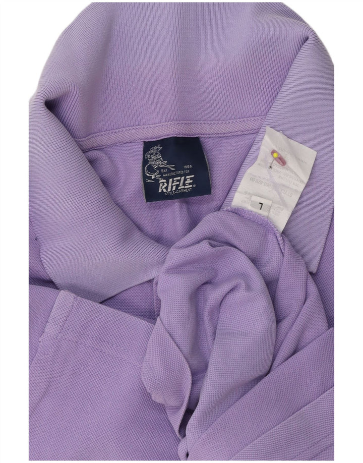 Rifle Polo para hombre de algodón morado grande