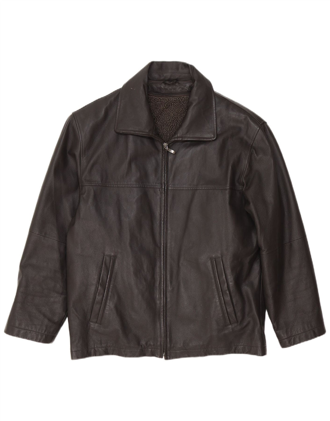 Canda Chaqueta de cuero para hombre IT 48 Medium Black