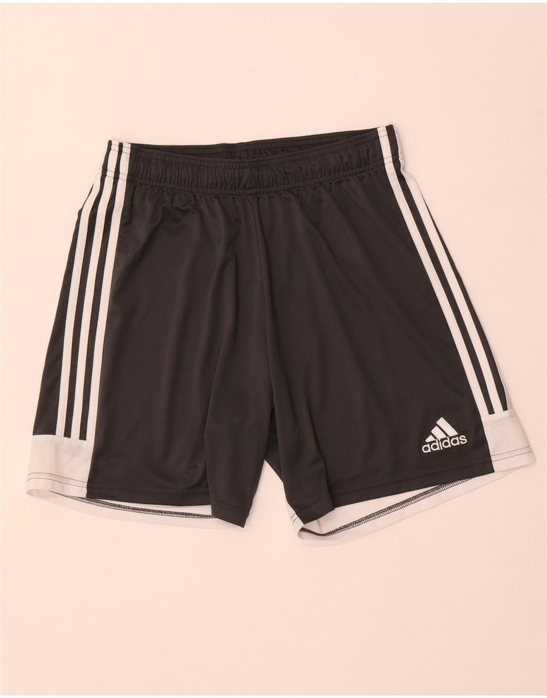 Pantalones cortos deportivos Adidas para hombre Gris medio Colorblock Poliéster