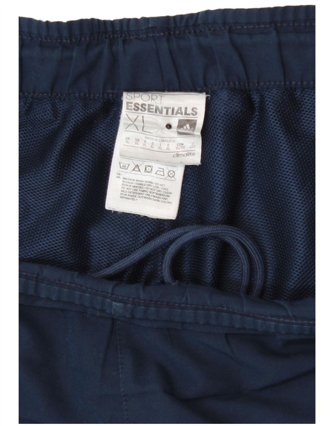 Adidas Mens Climalite Sport Shorts XL Azul Marino Poliéster