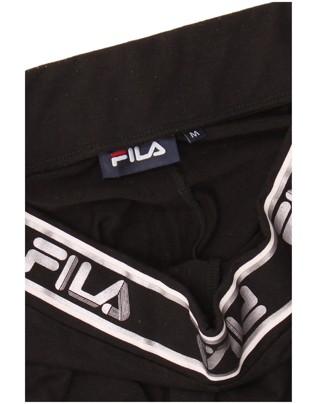 FILA Leggings gráficos para mujer Reino Unido 12 Mediano Negro