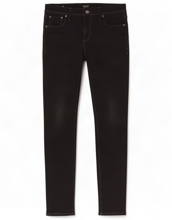 Jack & Jones Mens Tim Slim Jeans W31 L34 Algodón negro