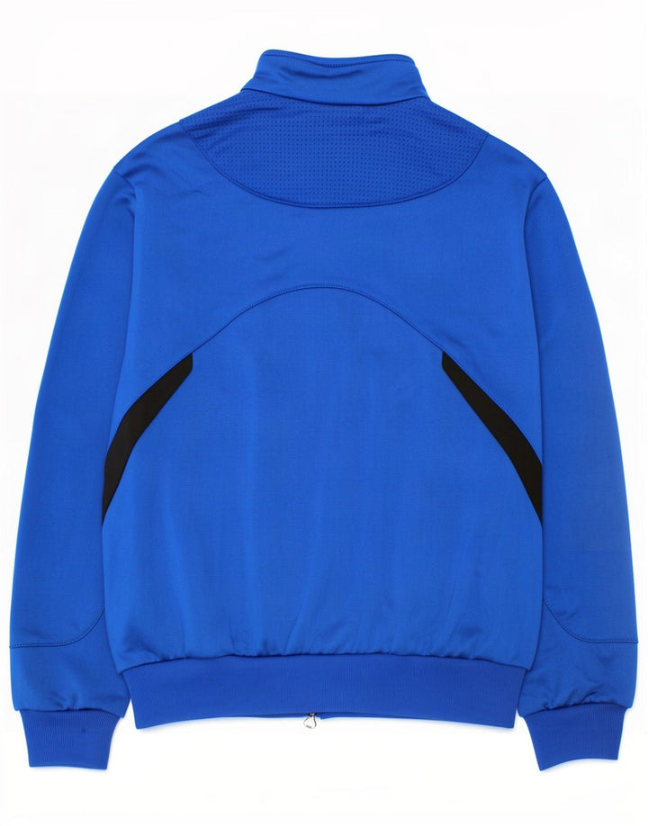 Adidas - Chaqueta de chándal para niño, 7-8 años, color azul, poliéster