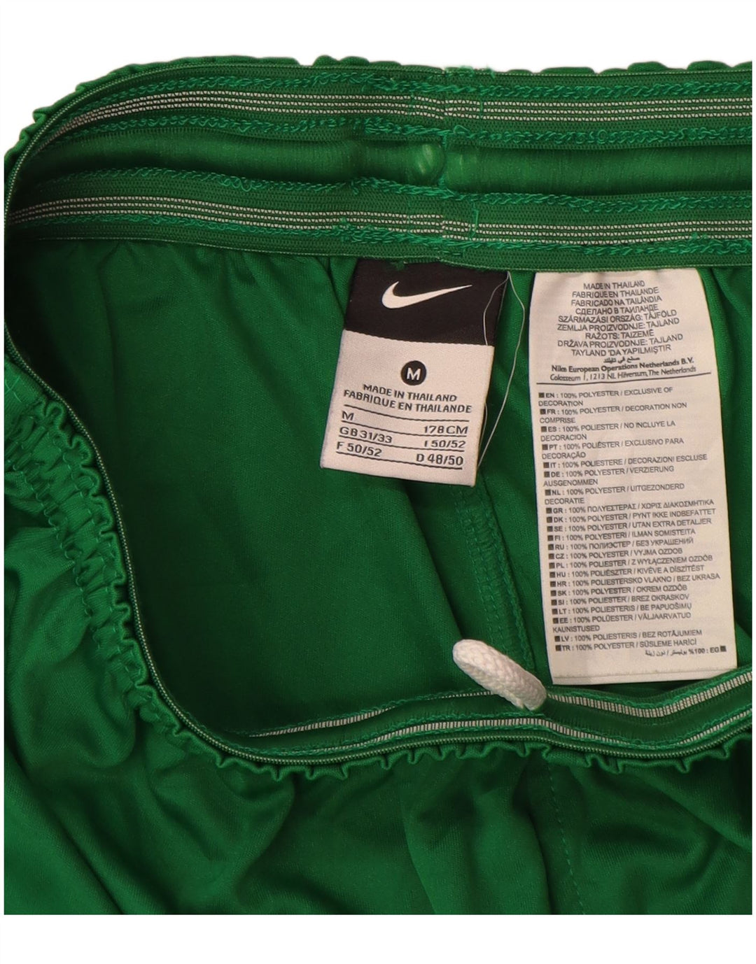 Pantalones cortos deportivos con estampado gráfico para hombre Nike Poliéster verde medio