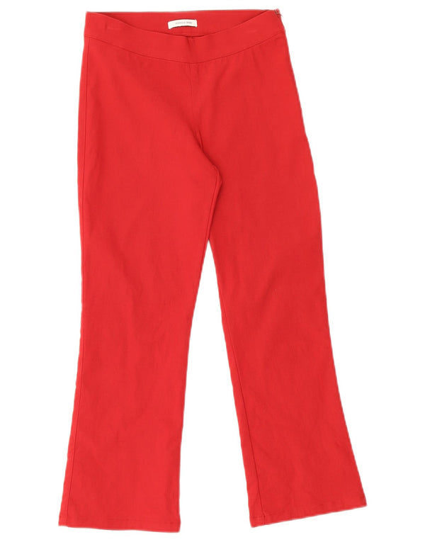 Zara Mujer Trafaluc Capri Pantalones EU 34 2XS W24 L22 Rojo