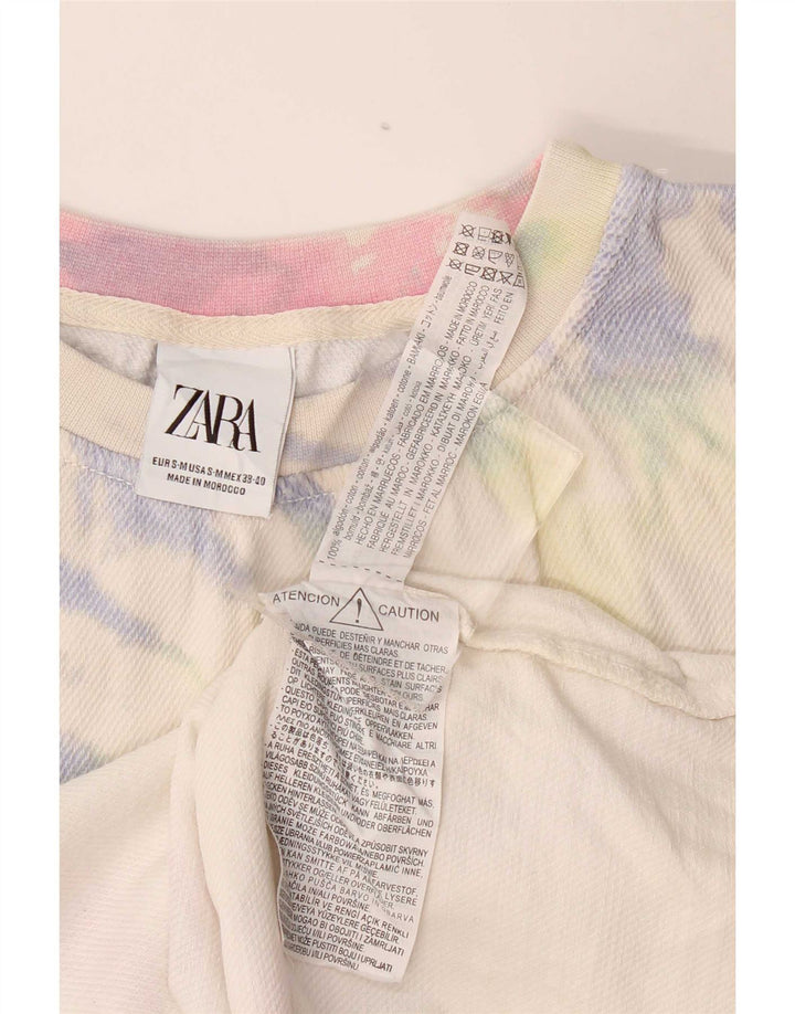 Zara Hombre Chaleco Top Small Multicolor Tie Dye Algodón